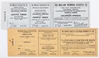 Two Colorado Railroad Tickets