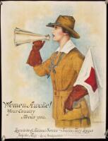 Women awake! Your country needs you - Learn to be of national service - join the Navy League - Help the Navy - local headquarters