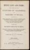 Mining Laws and Forms: Being a Compilation of the Statutes of California and Territory of Nevada