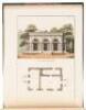 Designs in Architecture for Garden Chairs, Small Gates for Villas, Park Entrances, Aviarys, Temples, Boat Houses, Mausoleums, and Bridges; with Their Plans, Elevations, and Sections, Accompanied with Scenery, &c. - 5