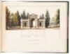 Designs in Architecture for Garden Chairs, Small Gates for Villas, Park Entrances, Aviarys, Temples, Boat Houses, Mausoleums, and Bridges; with Their Plans, Elevations, and Sections, Accompanied with Scenery, &c. - 8