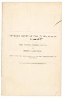 United States vs. Henry Cambuston. Appeal&hellip;[to the ] Supreme Court of the United States