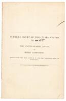 United States vs. Henry Cambuston. Appeal…[to the ] Supreme Court of the United States