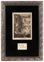 Framed Signature of J.M. Barrie
