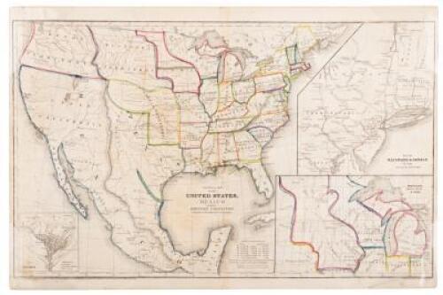 Political Map of the United States, Mexico and the British Provinces adapted to Woodbridge’s Geography