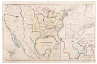 Political Map of the United States, Mexico and the British Provinces adapted to Woodbridge&rsquo;s Geography