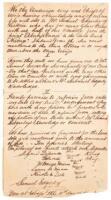 British Jamaican merchant's purchase of half a mini-nation in present day Cameroon, West Africa - Autograph Manuscript Signed