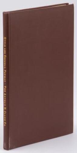 Style and General Format for the Publications of The Arthur H. Clark Co.