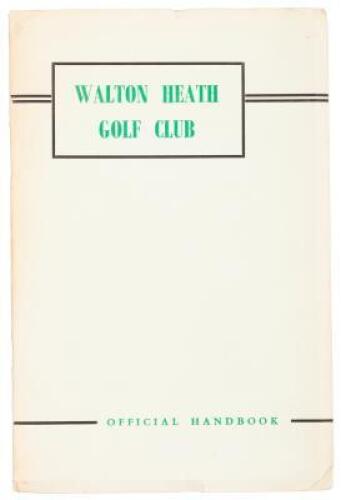 The Walton Heath Golf Club