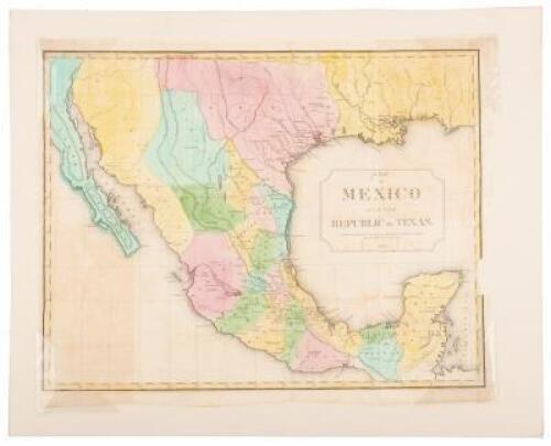 A Map of Mexico and the Republic of Texas. Drawn & Engraved to accompany the History of Mexico & Texas by J.M. Niles & L.T. Pease, 1838