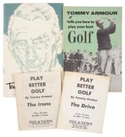 Four instructional booklets by Tommy Armour