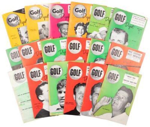 Golf Digest - 18 semi-sequential issues from 1952-56