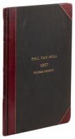 Poll Tax Roll 1907 Plumas County (cover title)