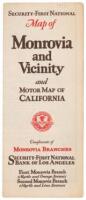 Security-First National Map of Monrovia and Vicinity and Motor Map of California