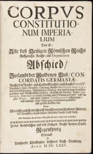 Corpus Constitutionum Imperialium