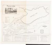 Pinecrest Lodge, Pinecrest, Tuolumne County, California - General Map of Pinecrest...