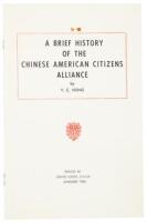 A Brief History of the Chinese American Citizens Alliance