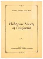 Second Annual Year Book: Philippine Society of California (wrapper title)