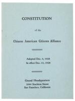 Constitution of the Chinese American Citizens Alliance