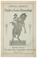 Official Program, Native Sons Roundup: Ewing Field, Fri.-Sat.-Sun. -- September 9-10-11 - [1921]