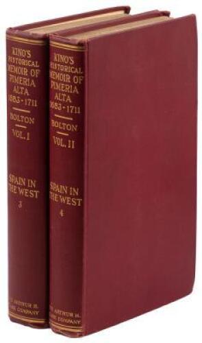 Kino's Historical Memoir of Pimer&iacute;a Alta: A Contemporary Account of the Beginnings of California, Sonora, and Arizona, by Father Eusebio Francisco Kino,... 1683-1711.