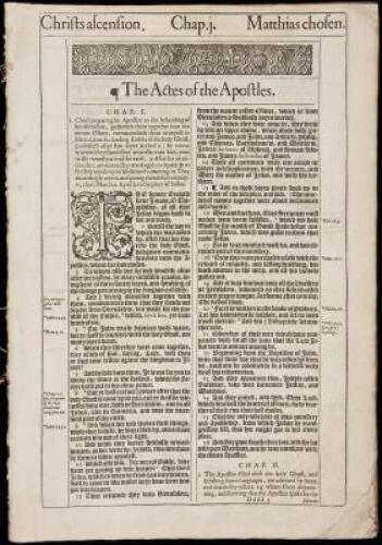 The Actes of the Apostles - folio 1613 King James Bible New Testament