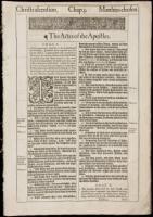 The Actes of the Apostles - folio 1613 King James Bible New Testament