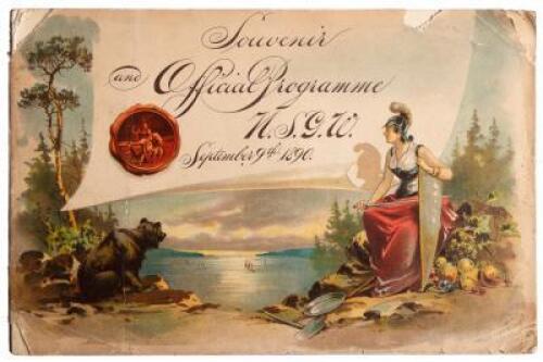 Official Souvenir Program, Native Sons of the Golden West. Ninth September Meeting. San Francisco, 1890