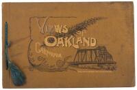 Album of Oakland, California, Comprising a Bird's-Eye View of the City, Views of Prominent Business Blocks, Hotels, City and County Buildings, Public Schools, Colleges, Churches, Residences, Etc. and a Description of Oakland by the President of the Board 