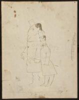 Original drawing by Jean Cocteau for Vanity Fair
