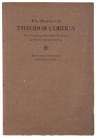 The Memoirs of Theodor Cordua, the Pioneer of New Mecklenburg in the Sacramento Valley