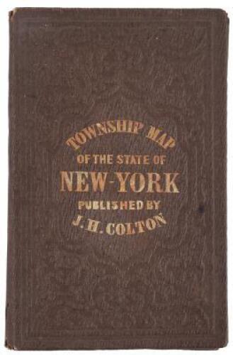 Colton's Railroad & Township Map of the State of New York with Parts of Adjoining States & Canada