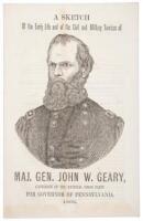 A Sketch of the Early Life and of the Civil and Military Services of Maj. Gen. John W. Geary, Candidate of the National Union Party for Governor of Pennsylvania. 1866