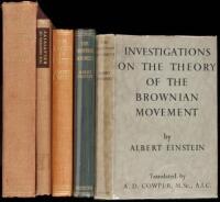 Five volumes by Albert Einstein