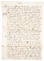 Letter from Bassano del Grappa to Venezia