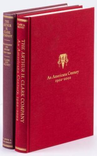 Two volumes of The Arthur H. Clark Company bibliography