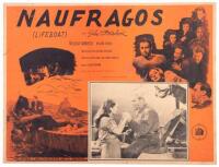 Naufragos - poster from the Spanish language version of the Alfred Hitchcock film Lifeboat written by John Steinbeck
