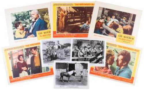 Five lobby cards from film versions of John Steinbeck's The Red Pony and The Wayward Bus with three publicity photographs for The Red Pony