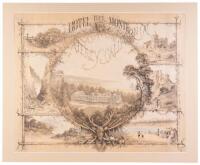 Hotel Del Monte Monterey California - lithograph