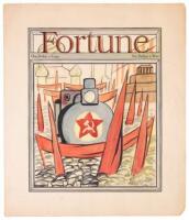 Original watercolor design for cover of Fortune Magazine, March issue 1932