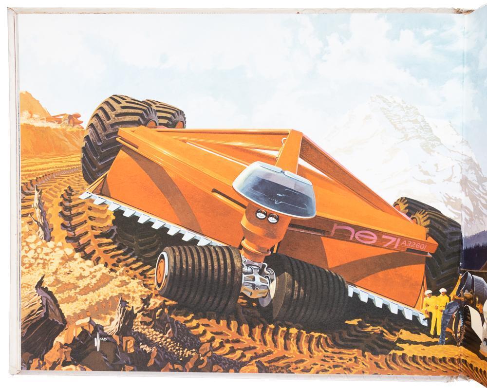 Syd Mead created the artwork for “Projections in Steel”, a