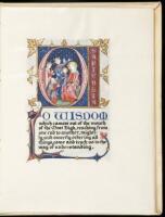 The Great Antiphons - Illuminated manuscript on vellum