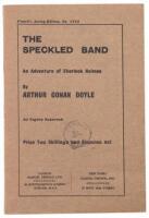 The Speckled Band: An Adventure of Sherlock Holmes.