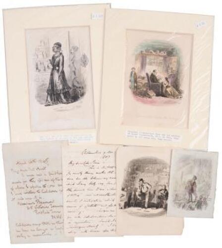 Small archive relating to illustrations in Dickens' works