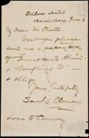 Autograph Letter Signed as Samuel L. Clemens, to Andrew Chatto, requesting some of his printed works be sent to him