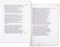 Two bifolia of pages from Keats and Shelley