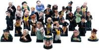 Twenty-nine Royal Doulton ceramic figurines from the novels of Charles Dickens