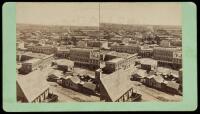 Early stereoview of downtown Los Angeles