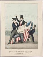 Death of George Shifler in Kensington - Colored lithograph