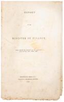 Report of the Minister of Finance, Read before His Majesty to the Hawaiian Legislature, April 28th, 1847